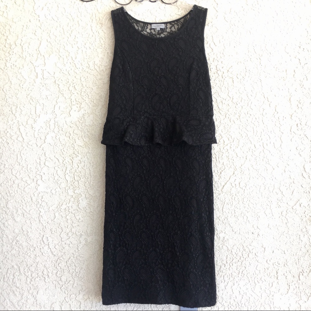 Black lace dress
